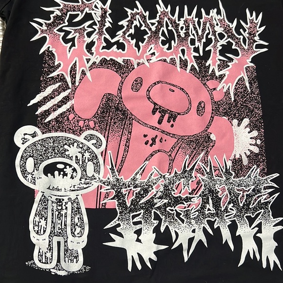 💗Gloomy Bear Metal Boyfriend Fit Girls T-Shirt - Picture 4 of 6